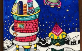 外星科技画画 科幻科技绘画主题，太空未来居住和智能 未来农业等三大主题的作品